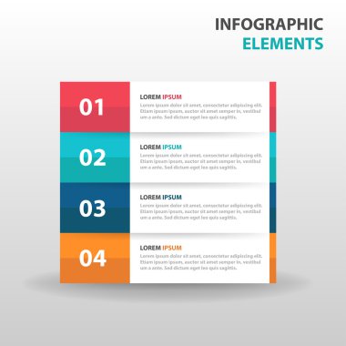 Soyut iş Infographics elemanları, sunum şablonu web tasarımı için düz tasarım vektör illüstrasyon