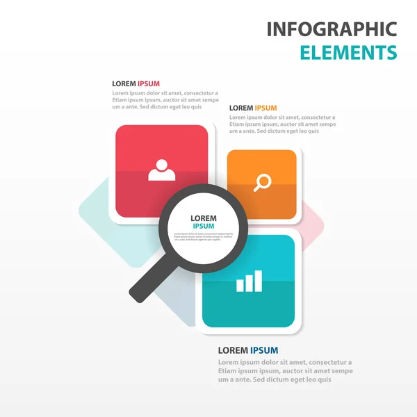 Negócios abstratos Elementos infográficos, modelo de apresentação ilustração vetorial de design plano para web design —  Vetores de Stock