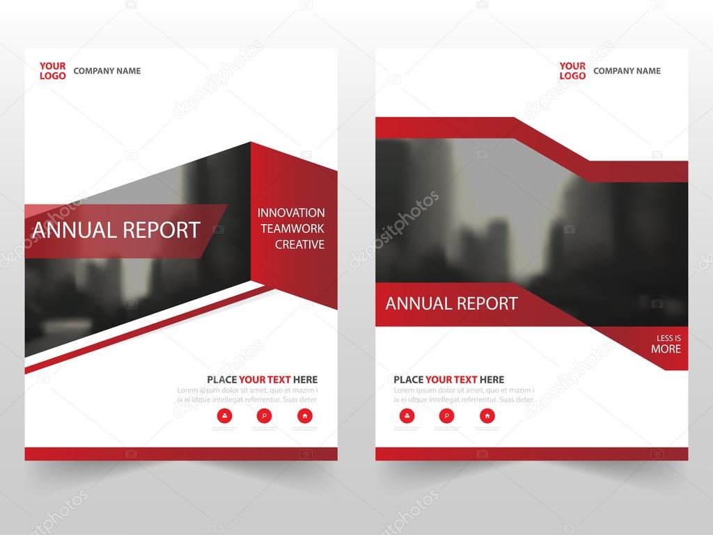 Red business Brochure Leaflet Flyer annual report template design, book cover layout design, abstract business presentation template, a4 size design
