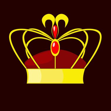 vektör altın taç