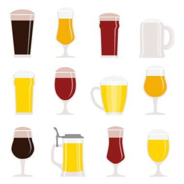 Bira bardakları hazır. Bira bardakları. Bar menüsü arkaplanı 