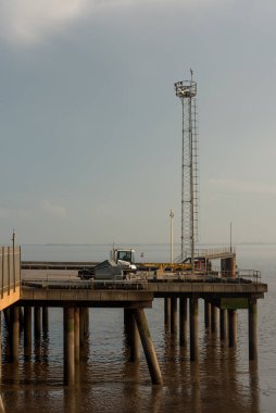 Kingston on Hull, Birleşik Krallık - 3 Temmuz 2021: Hull Ferry Terminalinde İskele.