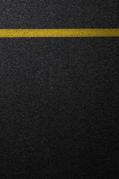 Düzey Asfaltlı yol bölen bir sarı çizgili. Asfalt, en iyi görünüm doku.