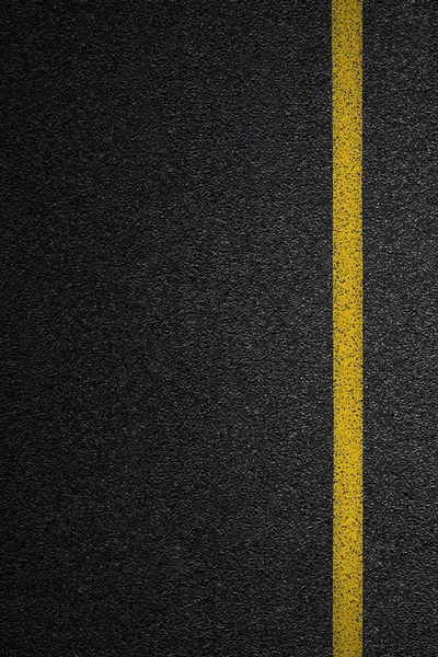 Düzey Asfaltlı yol bölen bir sarı çizgili. Asfalt, en iyi görünüm doku.
