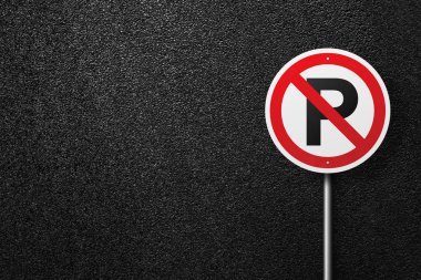 Yol iz arka plan asfalt üzerinde dairesel şekil. Park yeri yoktur. Asfalt, en iyi görünüm doku.