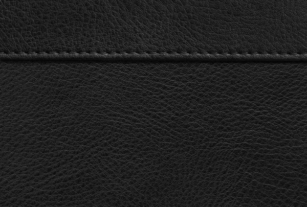 Dikişli siyah deri..