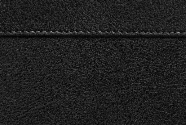 Dikişli siyah deri..