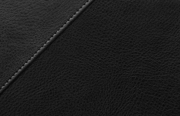 Dikişli siyah deri..