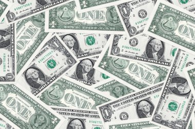 Bir sürü fatura bir Amerikan Doları olarak