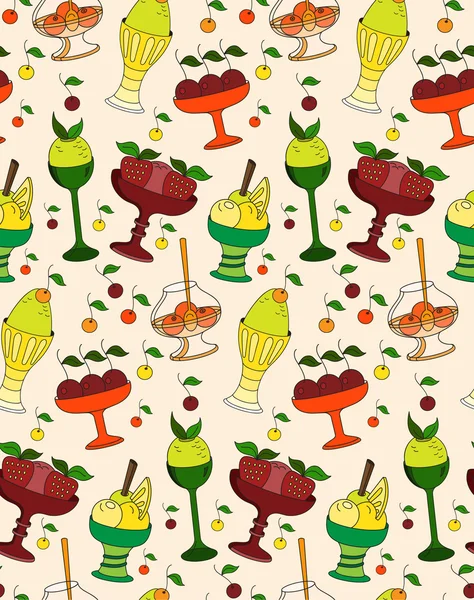 Renk desen tatlılar, dondurma ve tatlılar.