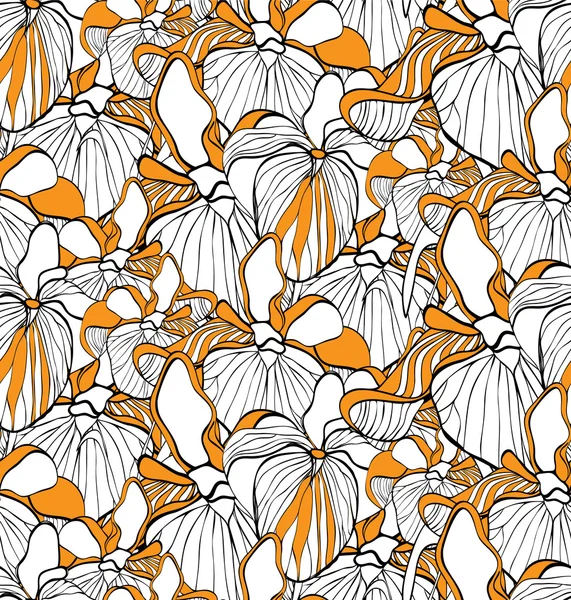 Çiçek süsen ile seamless modeli.