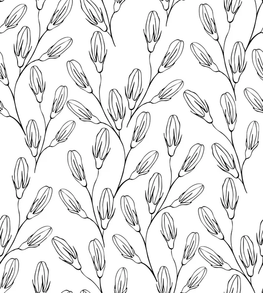 Άνευ ραφής λουλούδι μοτίβο με την bluebells. — Διανυσματικό Αρχείο