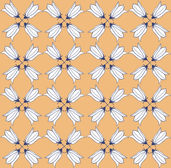 Çiçek bluebells ile seamless modeli.