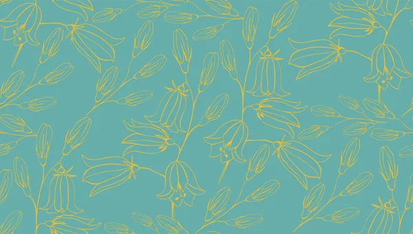 Çiçek bluebells ile seamless modeli.