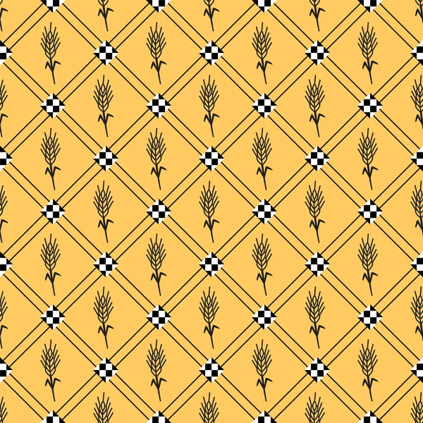 Sorunsuz arka plan buğday kulaklı. Ulusal tatil Almanya'nın Oktoberfest bira