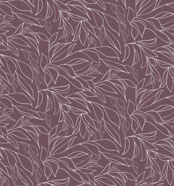 Dallar ve yapraklar ile Seamless Modeli.