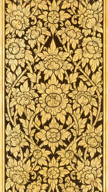 Geleneksel eski Tay altın resim sanatı desen stil