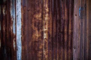Paslı Metal duvar doku yüzey arka plan