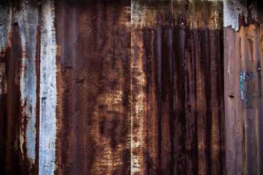Paslı Metal duvar doku yüzey arka plan