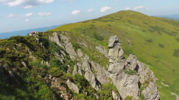 Красиві гори Карпати — стокове відео