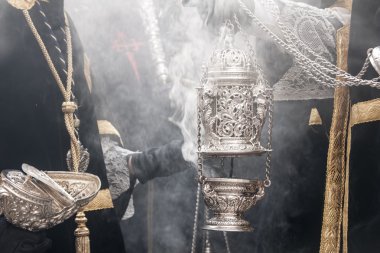 Holy Week in Seville, incense clipart