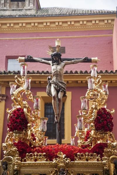 Christus van de broederschap van de goede orde, Pasen in Sevilla — Stockfoto