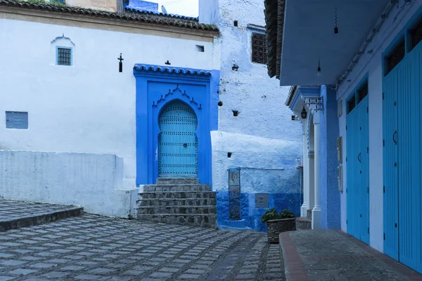Şehir: Fas Chefchaouen mavi — Stok fotoğraf