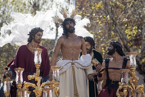 Gesù spogliato delle sue vesti, Pasqua a Siviglia — Foto Stock