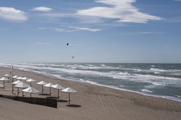 Playa en la costa de Marbella, Málaga — Foto de Stock