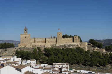 anıtlar İspanya Malaga'da Antequera Kalesi