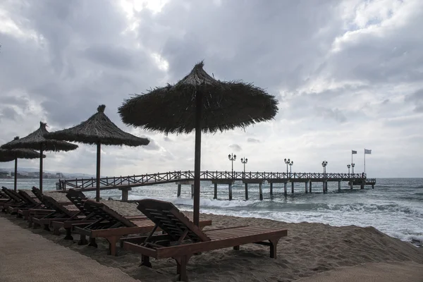 Playas de la Costa del Sol en el sur de Andalucía, Marbella — Foto de Stock