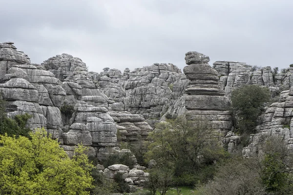 Nature Spot torcal de Antequera en la provincia de Málaga, Andalucía — Foto de Stock