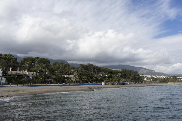 Beaches of the Costa del Sol in south Andalusia, Marbella — Stock Photo, Image