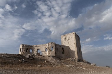 Teba, Malaga yıldızı eski Mağribi kalesi kalıntıları ediyor