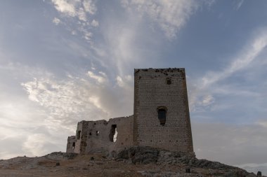 Teba, Malaga yıldızı eski Mağribi kalesi kalıntıları ediyor