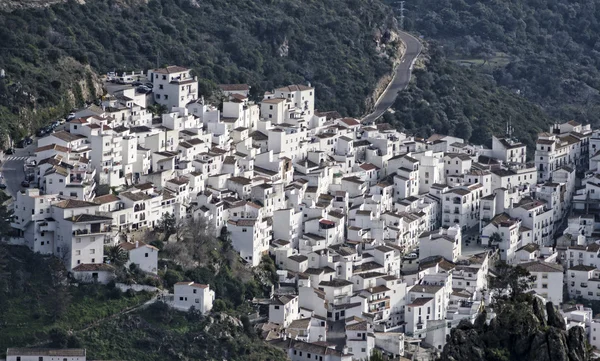 Gyönyörű fehér andalúz falu Casares Malaga tartomány — Stock Fotó