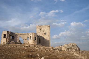 Teba, Malaga yıldızı eski Mağribi kalesi kalıntıları ediyor
