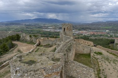 Ayub Castle in the town of Calatayud, Zaragoza clipart