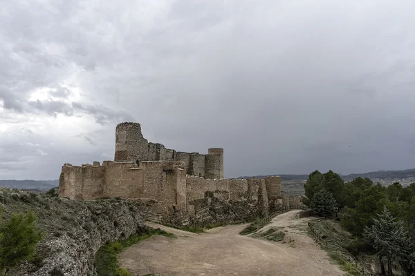 Аюб замок в містечку Калатаюд, Сарагоса — стокове фото
