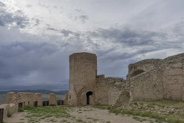 Ayub vár a város Calatayud, Zaragoza — Stock Fotó