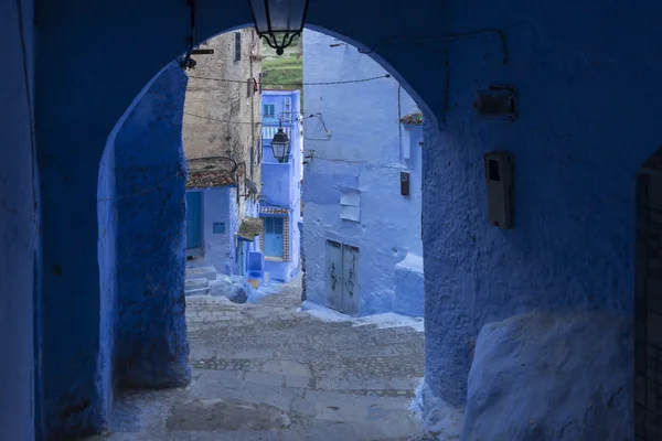 lanes of the blue city of Chefchaouen in Morocco