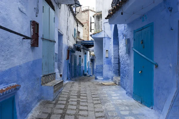 Mavi şehir Chefchaouen Fas hatlarının