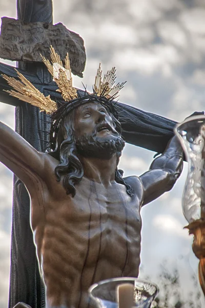 Cristo la scadenza nella Settimana Santa di Siviglia — Foto Stock