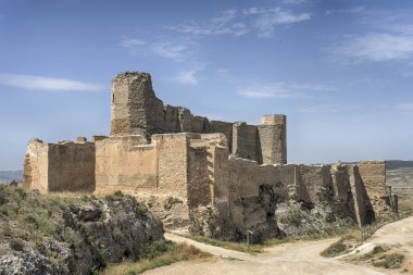 Ayub Castle in the town of Calatayud, Zaragoza clipart