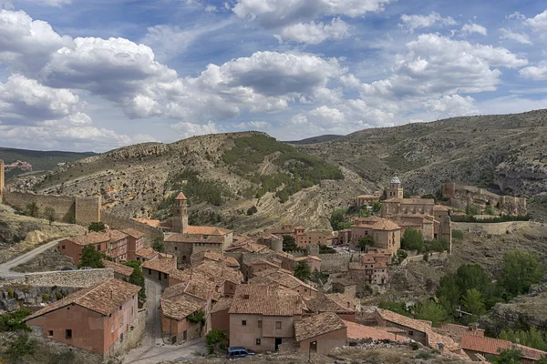 Krásné vesnice Španělska, Albarracin v provincii teruel — Stock fotografie