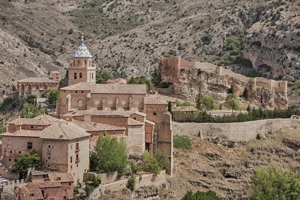 Mittelalterliche Dörfer in Spanien, Albarracn in der Provinz Teruel — Stockfoto