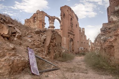 İspanya İç Savaşı bombalama yok belchite Köyü