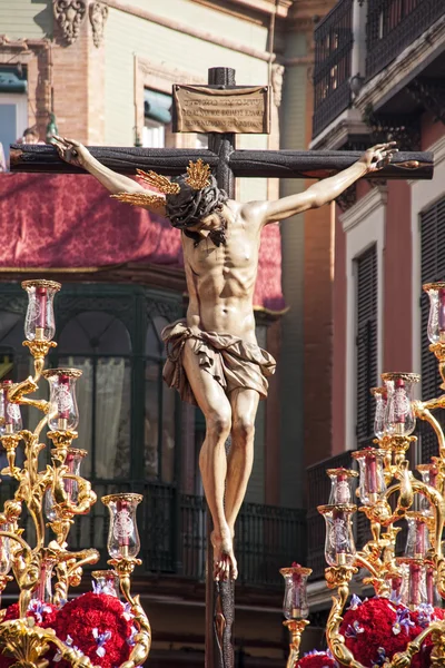 Kutsal hafta Seville, san bernardo Kardeşliği — Stok fotoğraf