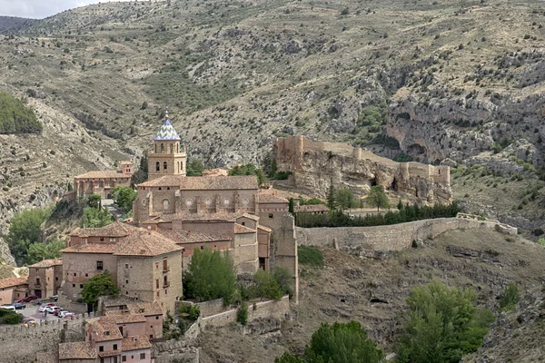 Mittelalterliche Dörfer in Spanien, Albarracn in der Provinz Teruel — Stockfoto