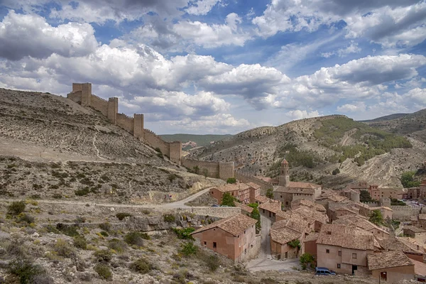 Mittelalterliche Dörfer in Spanien, Albarracn in der Provinz Teruel — Stockfoto